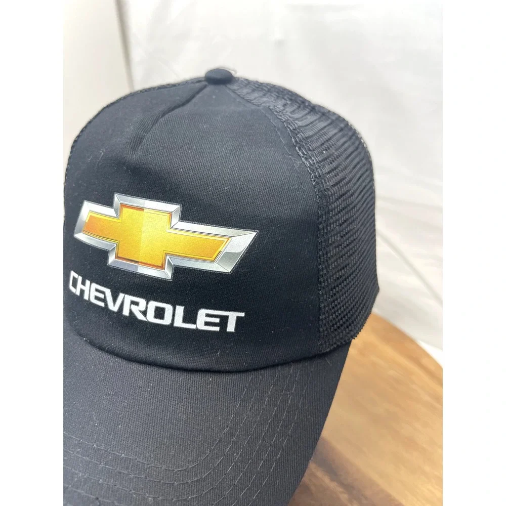 Chevrolet Hat Cap Trucker  Logo Bow‎ Tie Snapback Black Baseball Dealer New